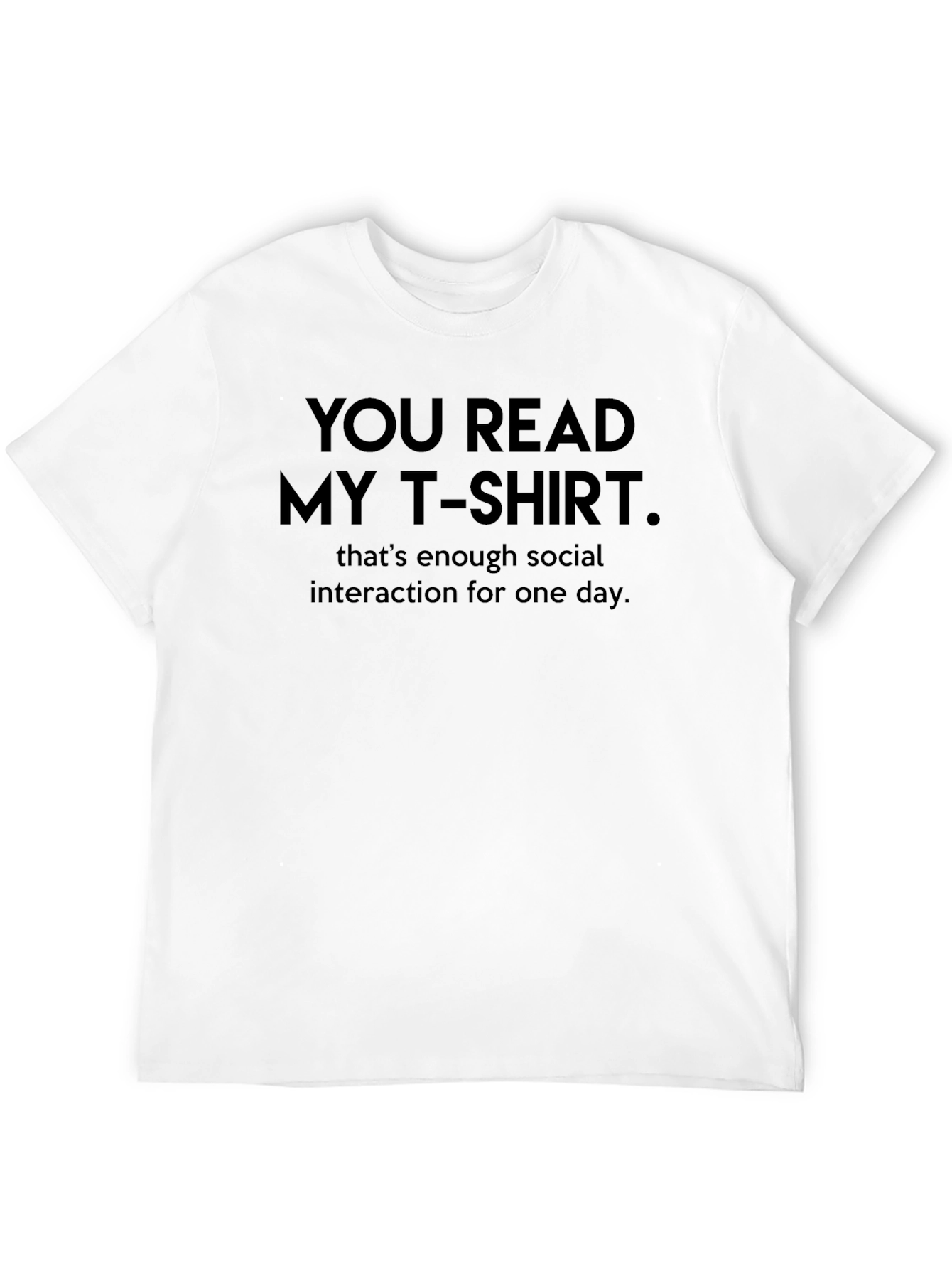 Humorous Graphic T-Shirt: Introvert Social Interaction Tee