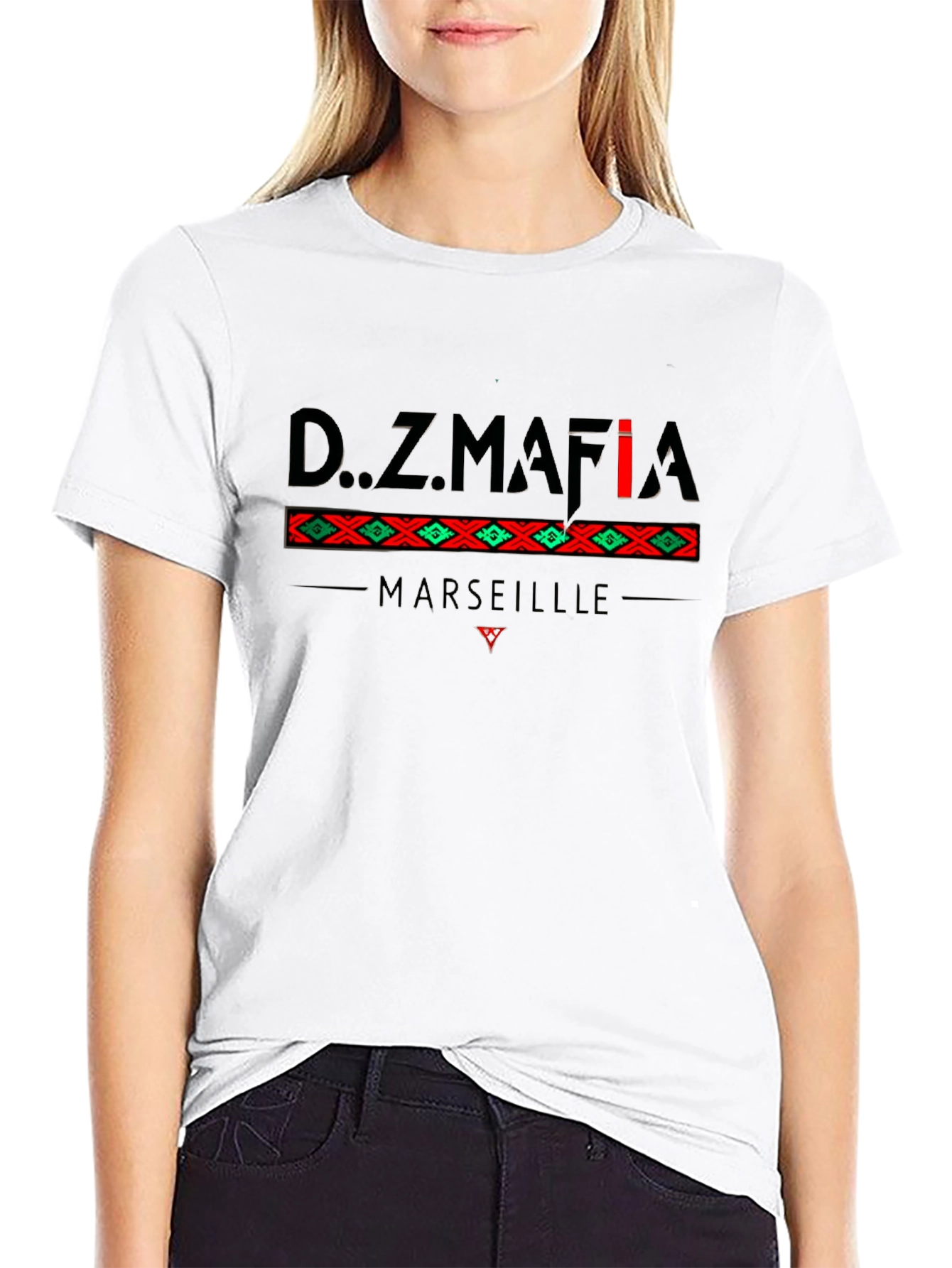 DZ Mafia Marseille Graphic T-Shirt - Black