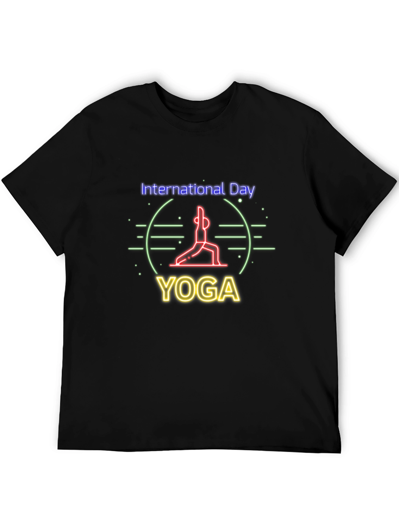 International Yoga Day T-Shirt - Black