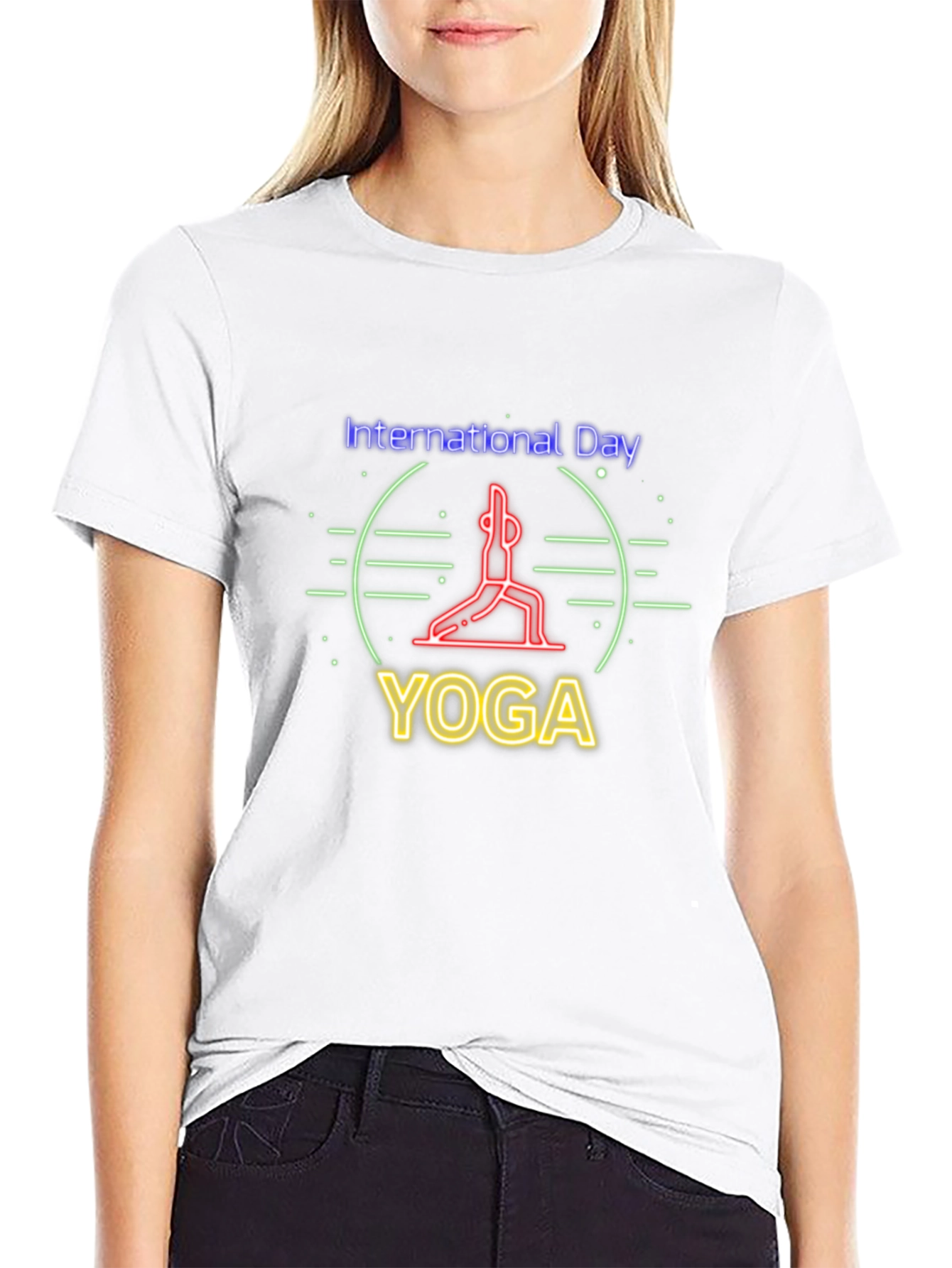 International Yoga Day T-Shirt - Black