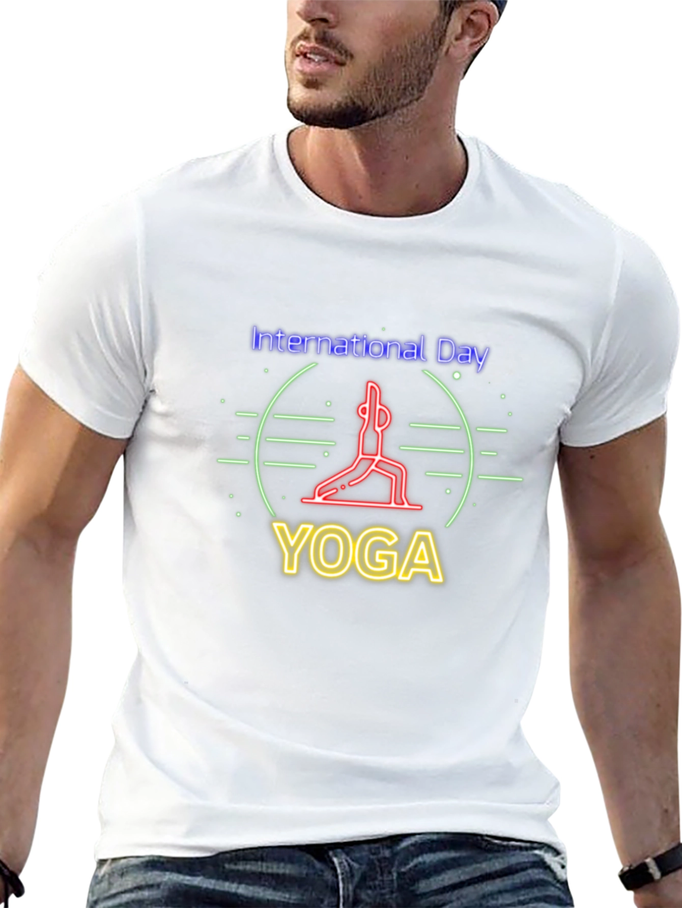 International Yoga Day T-Shirt - Black