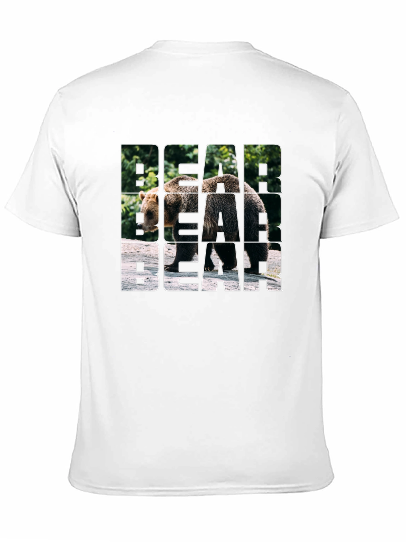 Bear Graphic Print Tee - Modern Streetwear Style