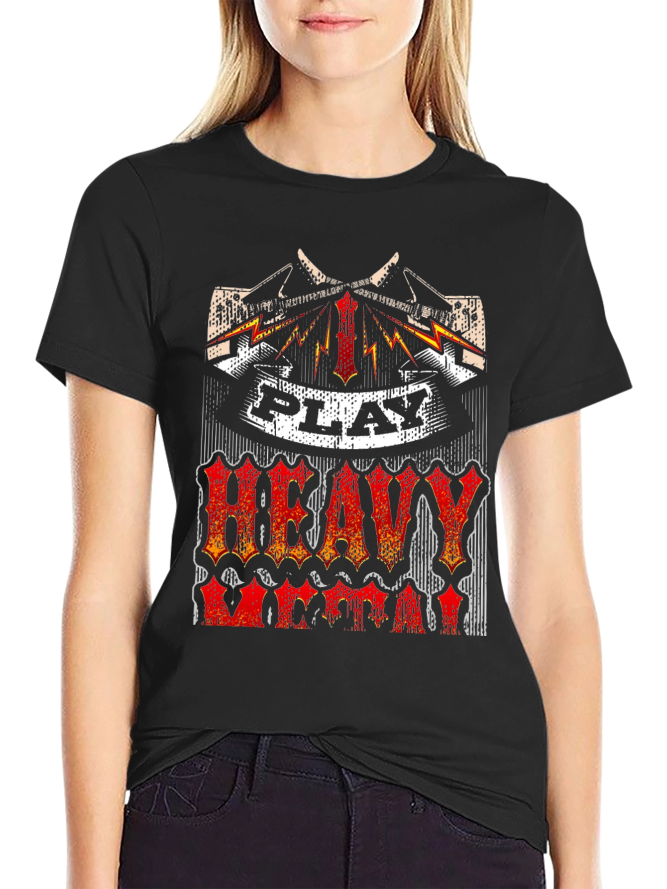 Play Heavy Music Graphic T-Shirt