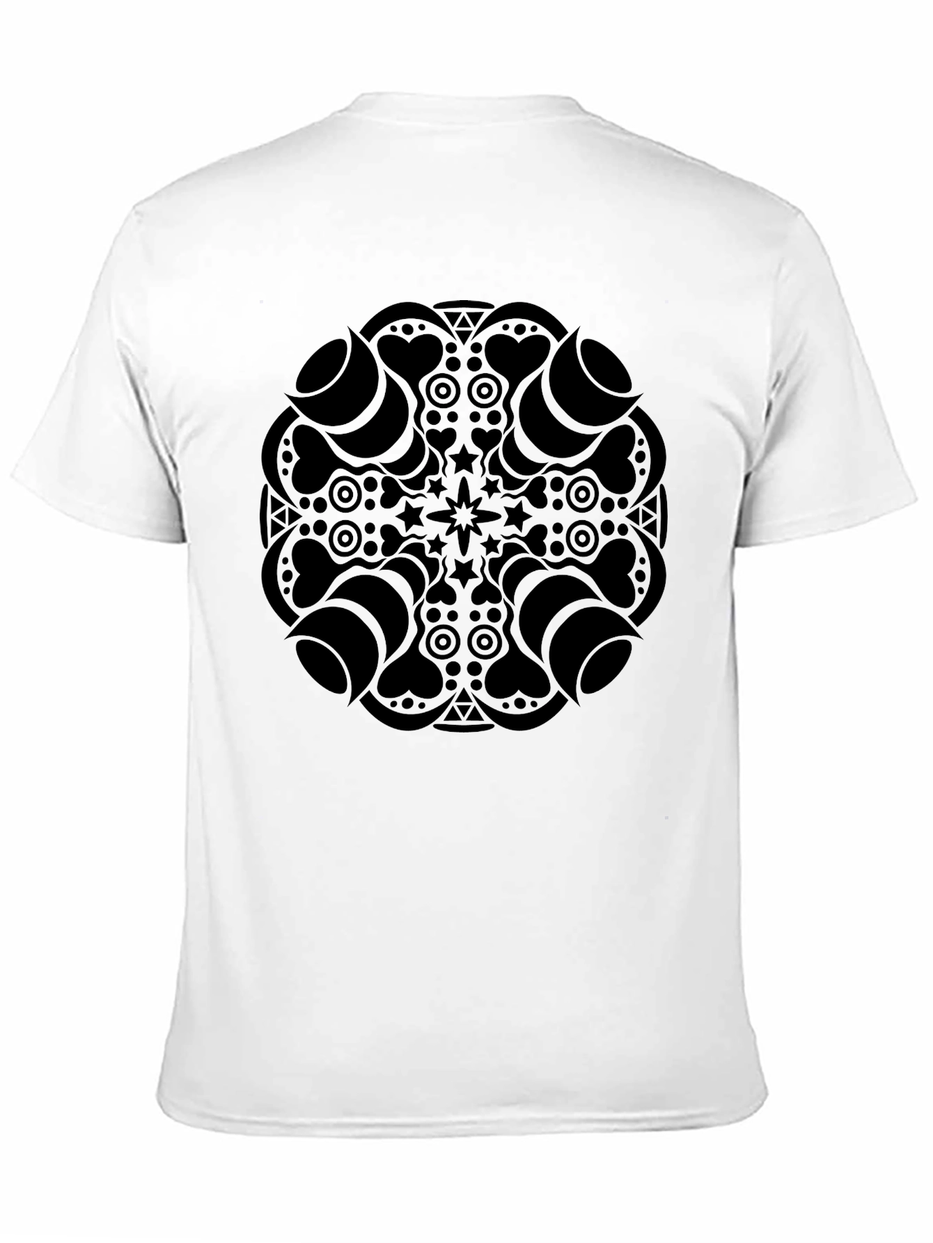 Black Mandala Graphic Tee - Stylish Unisex T-Shirt