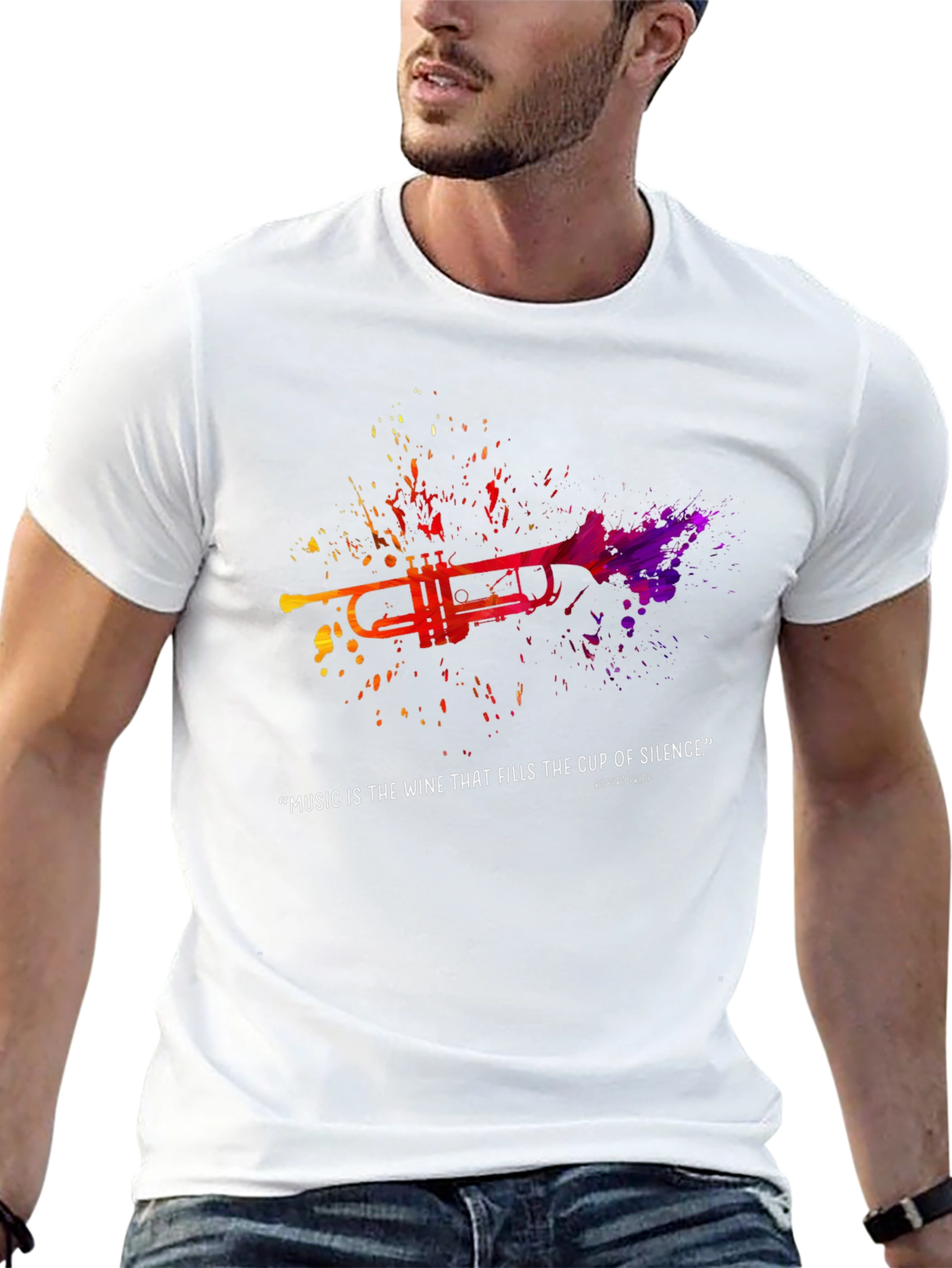 Music is the Wine Trumpet T-Shirt