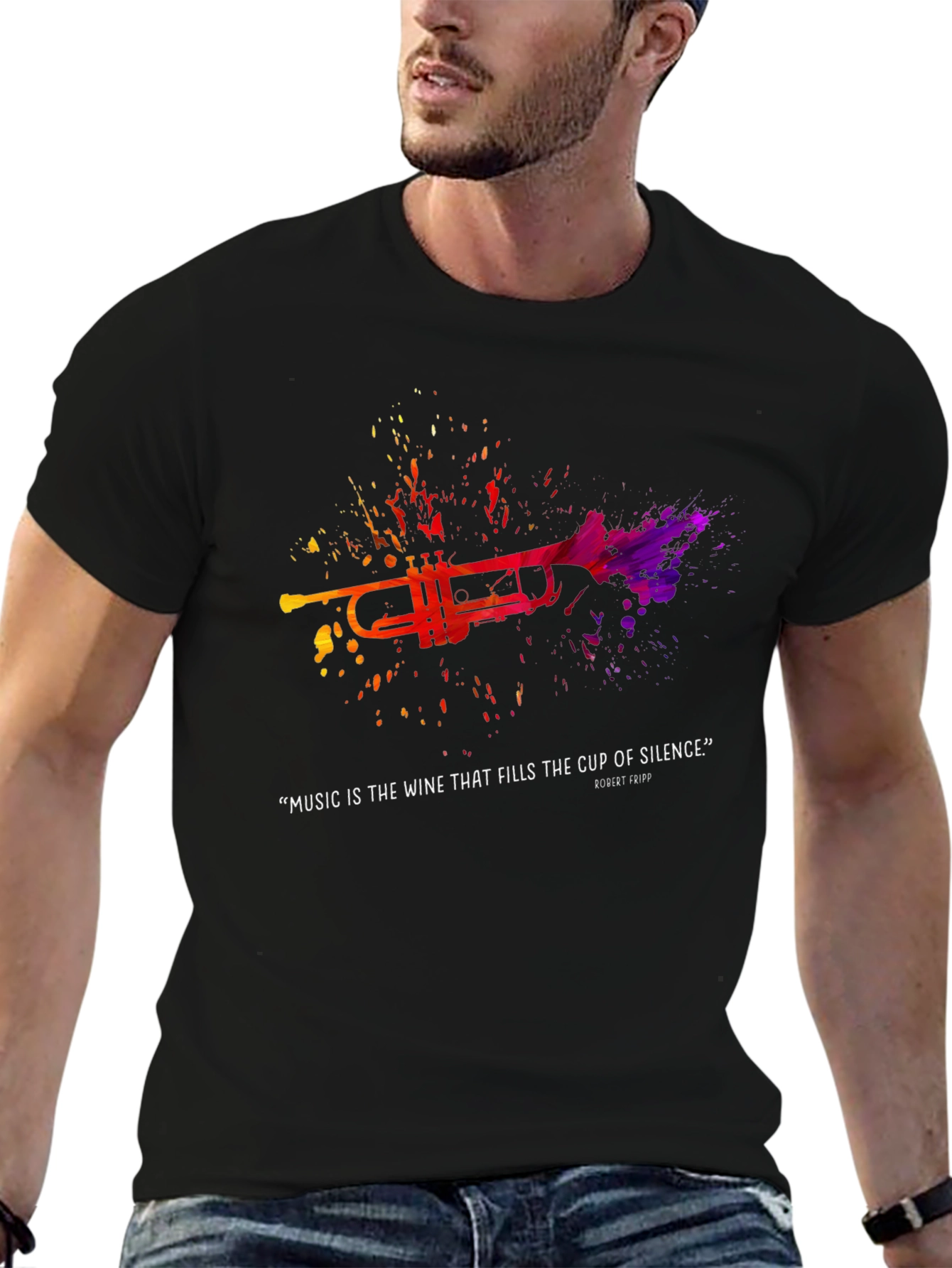 Music is the Wine Trumpet T-Shirt