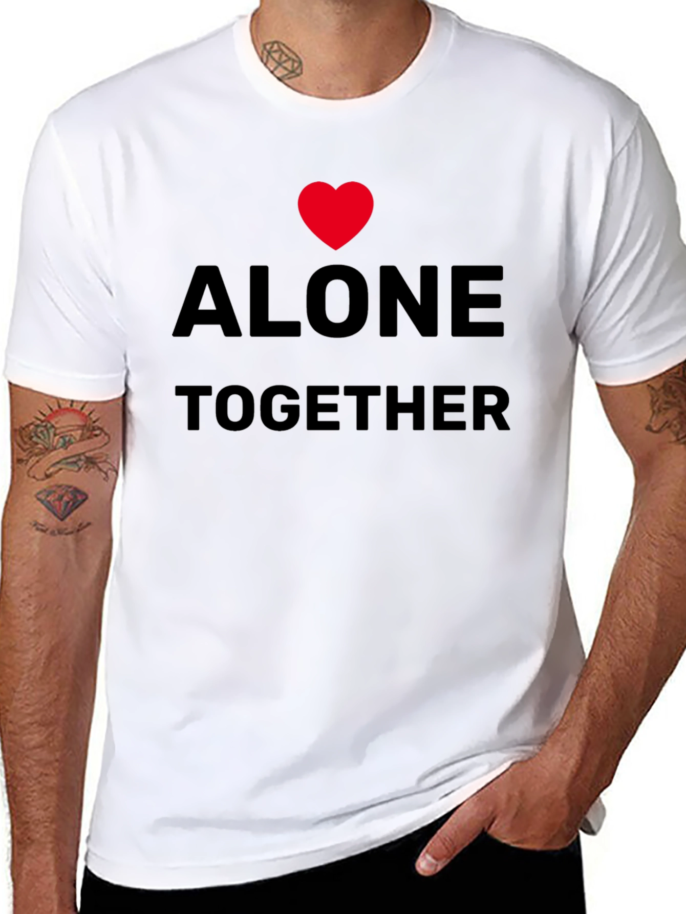 Alone Together Graphic Tee - Soft Cotton Comfort
