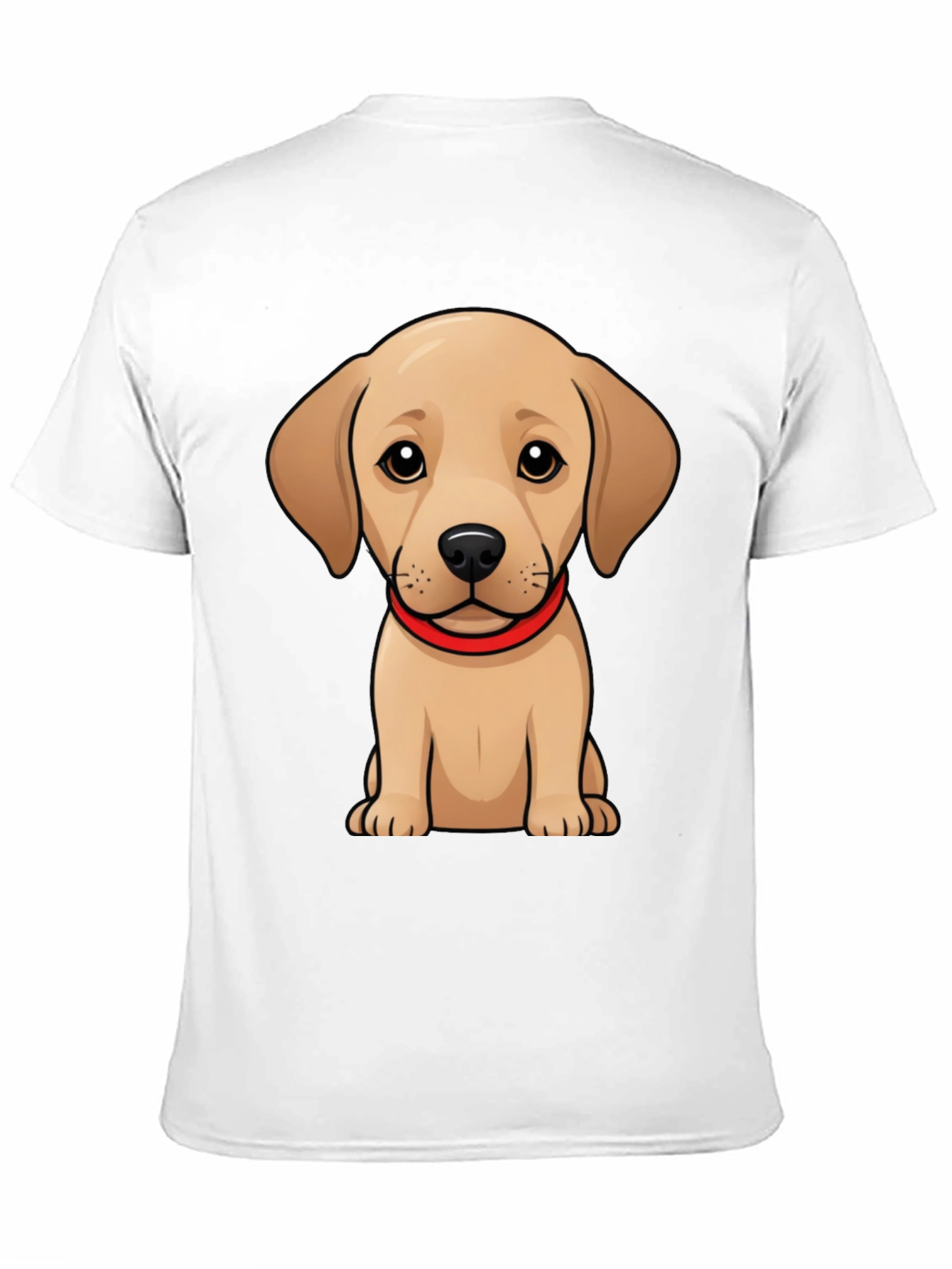 Cute Puppy T-Shirt - Black Crew Neck Tee