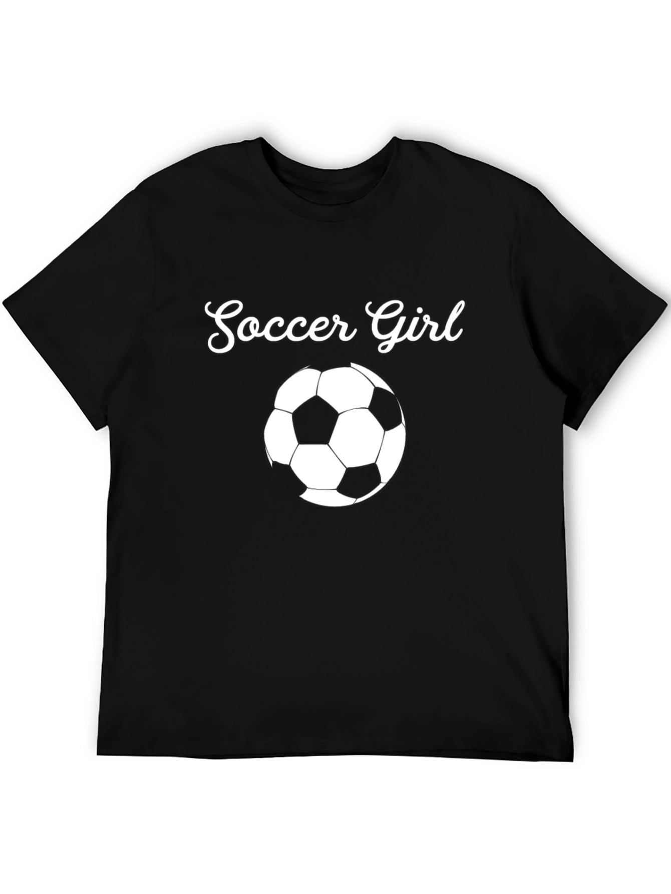 Soccer Girl T-Shirt - Black Graphic Tee