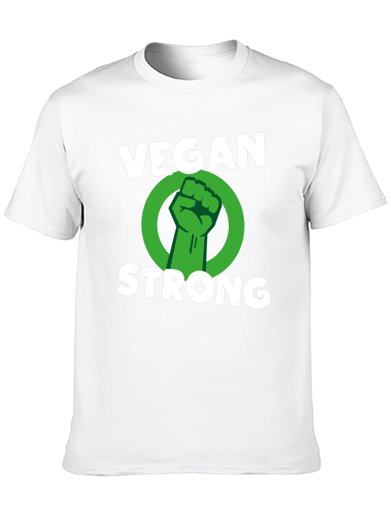 Vegan Strong T-Shirt - Black Graphic Tee