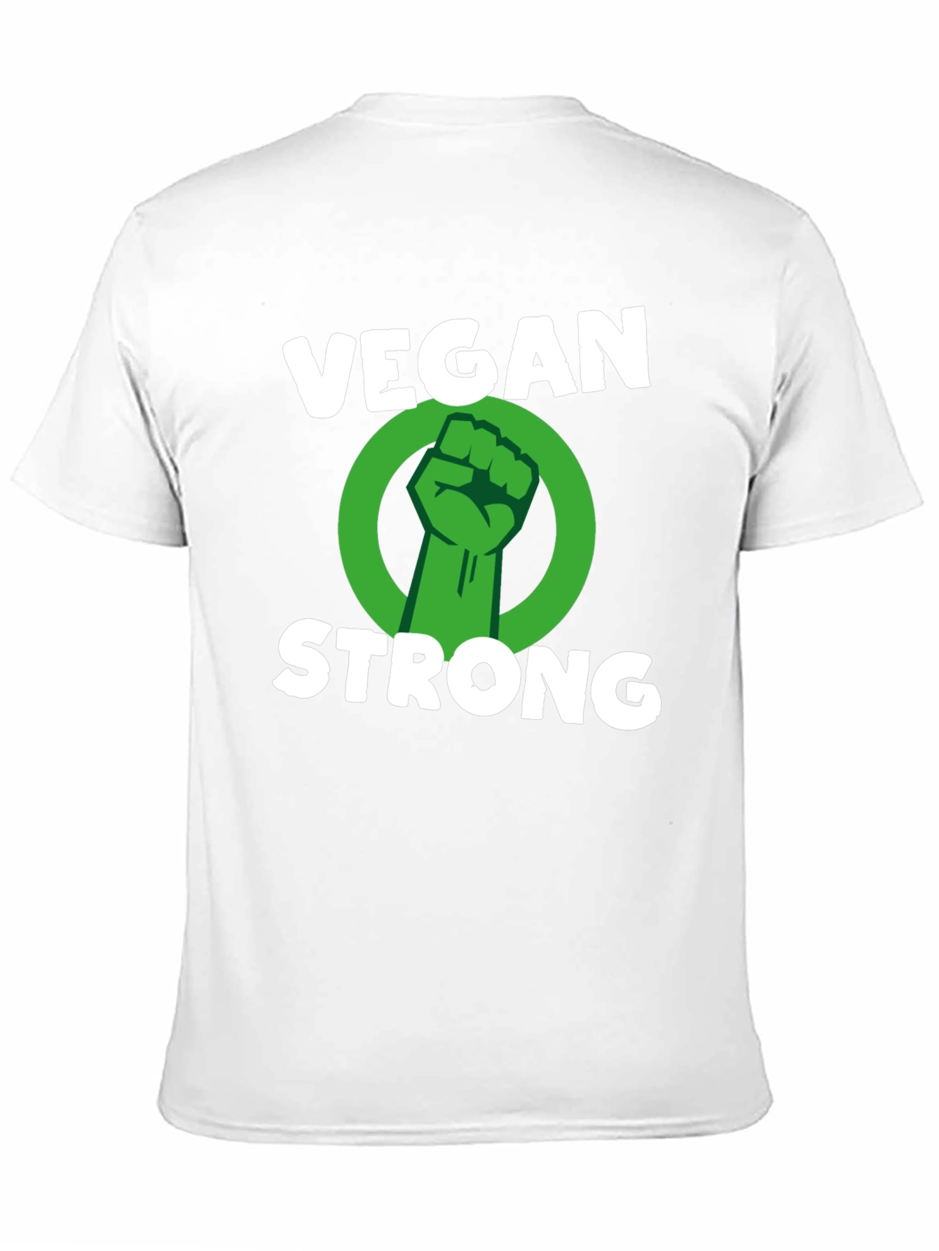 Vegan Strong T-Shirt - Black Graphic Tee