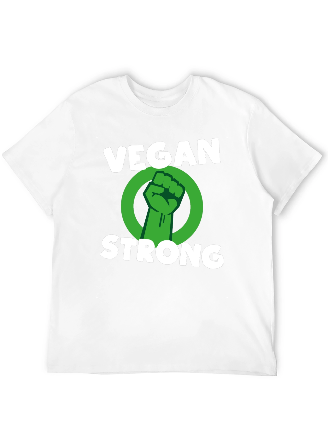 Vegan Strong T-Shirt - Black Graphic Tee