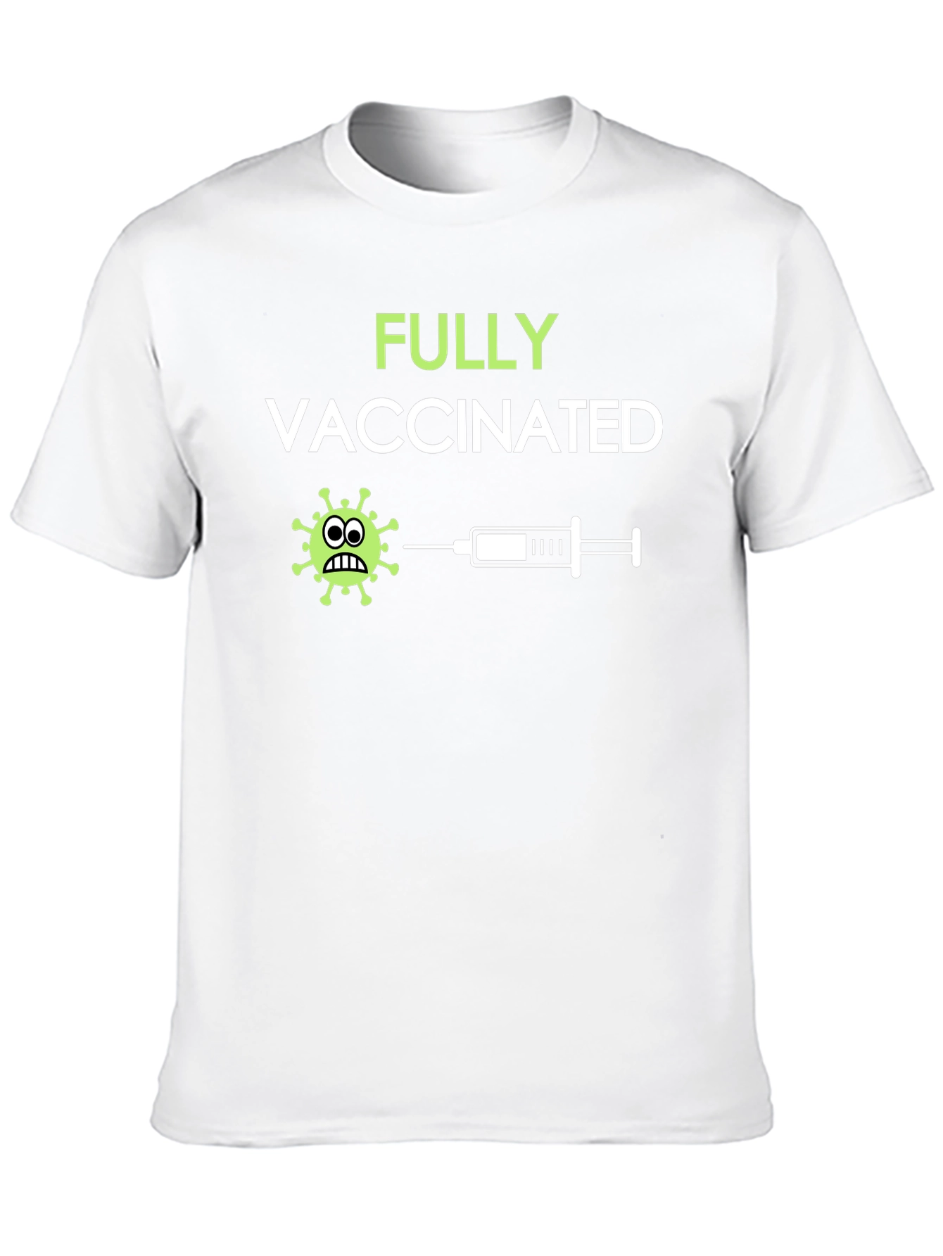 Fully Vaccinated Graphic Tee - Black Cotton T-Shirt