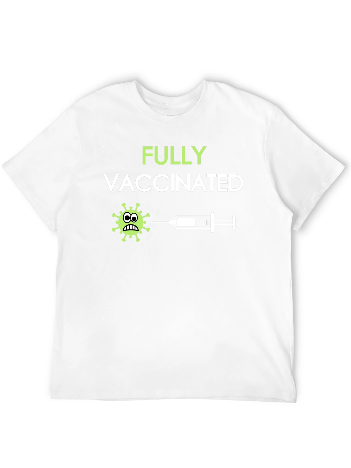 Fully Vaccinated Graphic Tee - Black Cotton T-Shirt