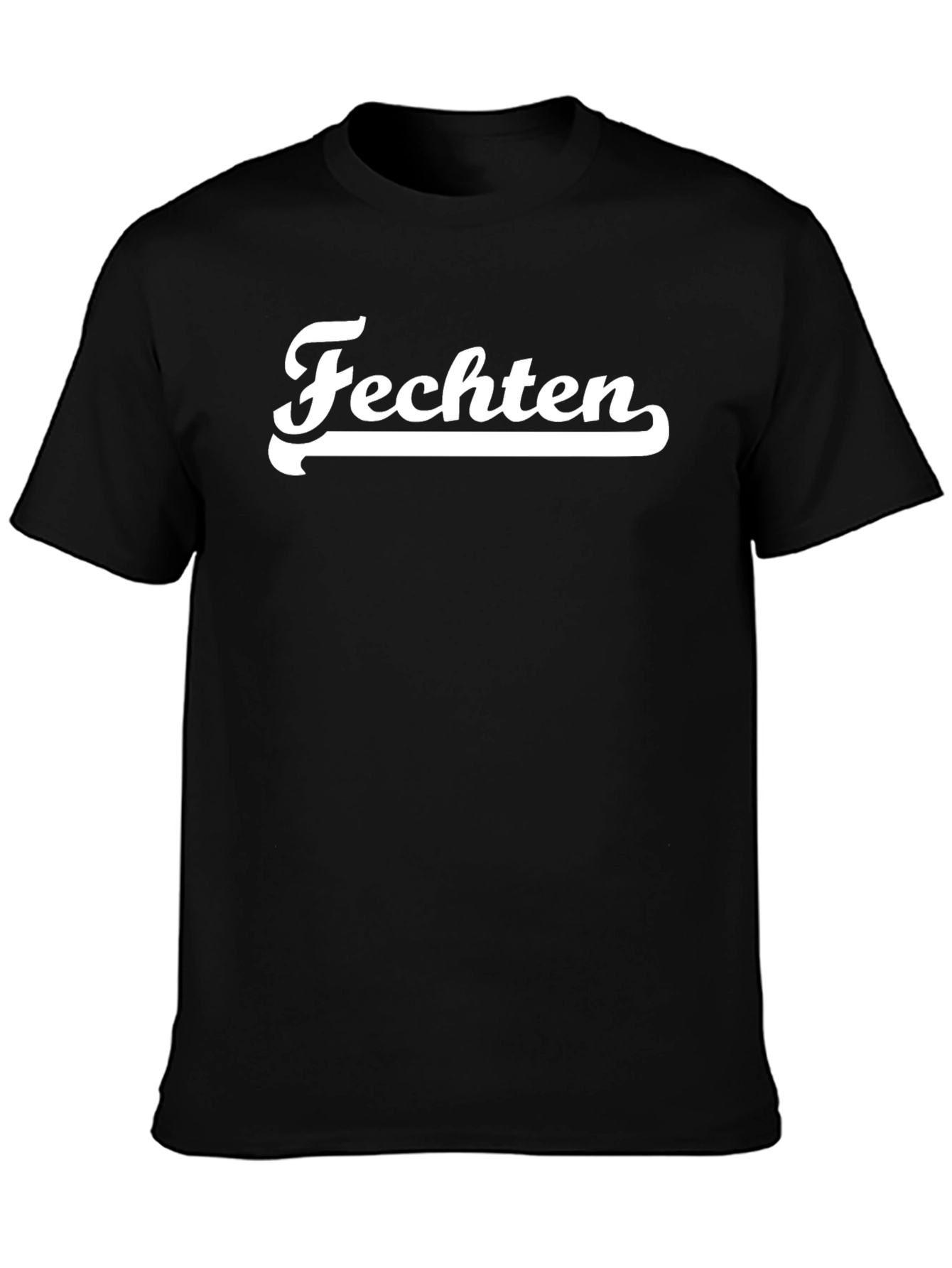 Fechten Black T-Shirt - Fencing Design Tee