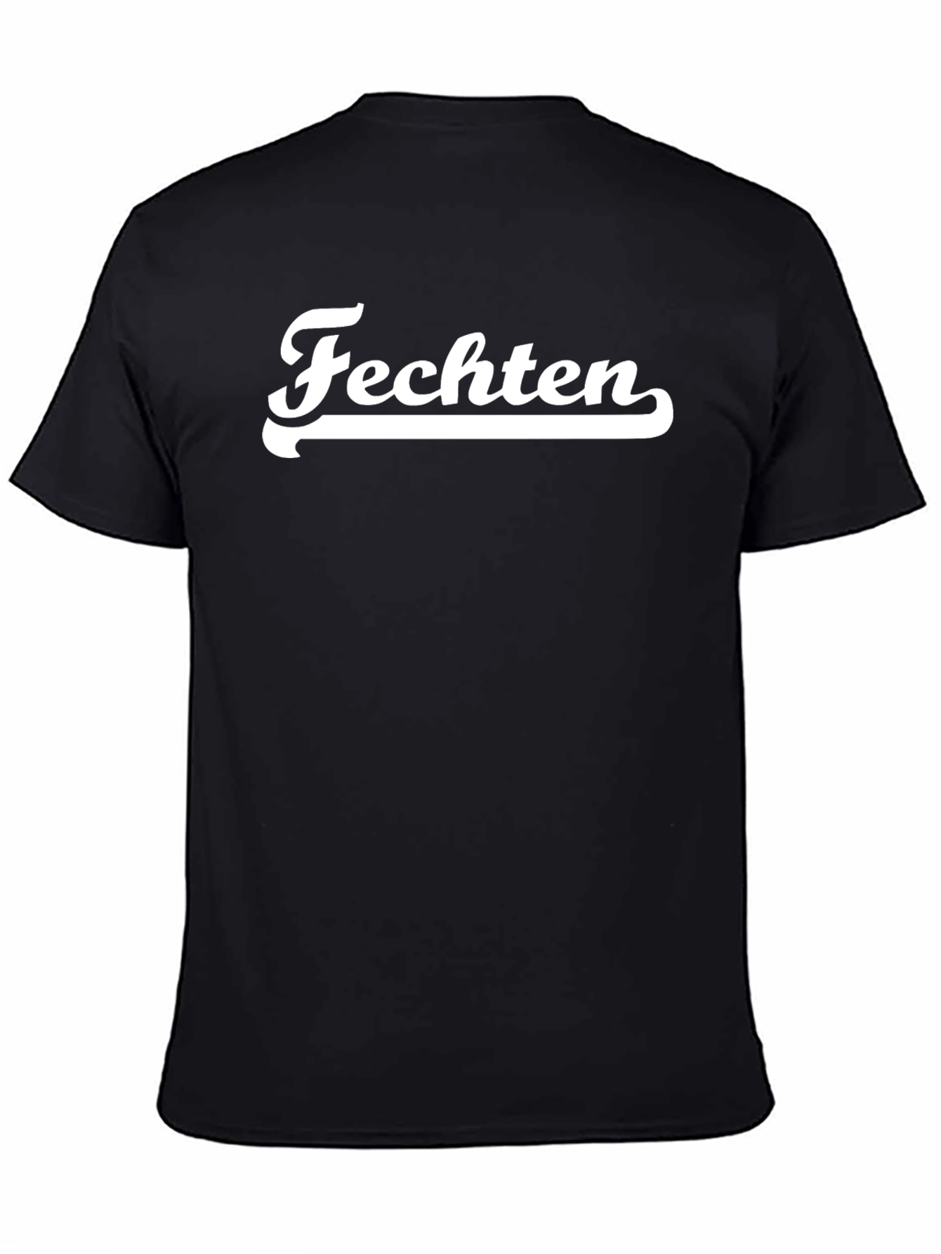 Fechten Black T-Shirt - Fencing Design Tee