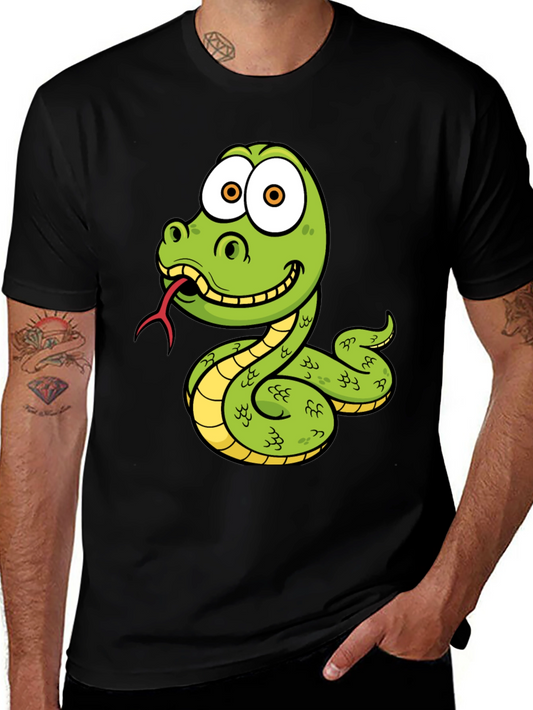 Snake Graphic Tee - Cool Cartoon Design
