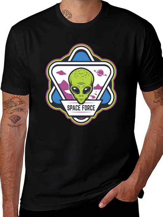 Space Force Alien Graphic T-Shirt