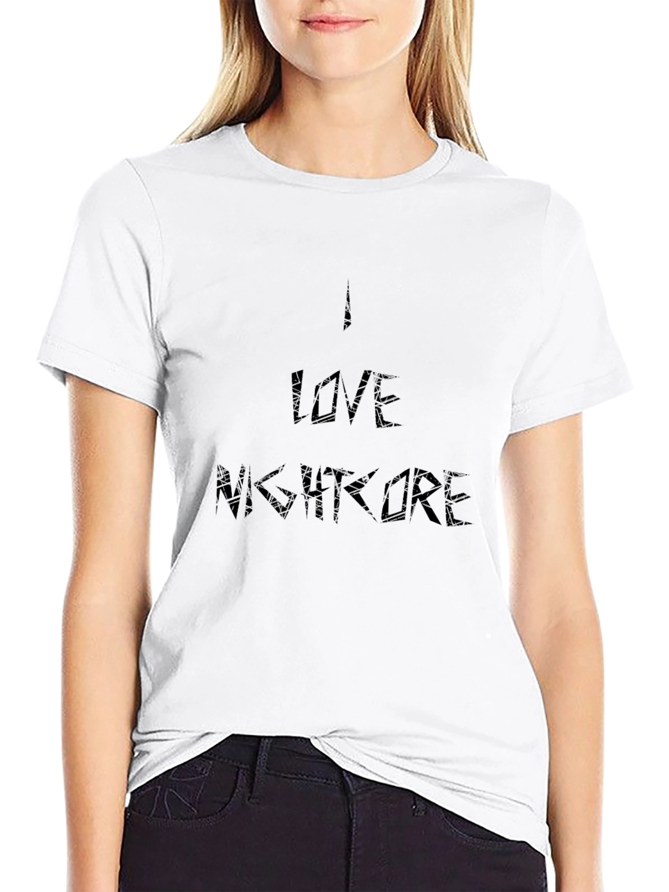 I Love Nightcore Black T-Shirt