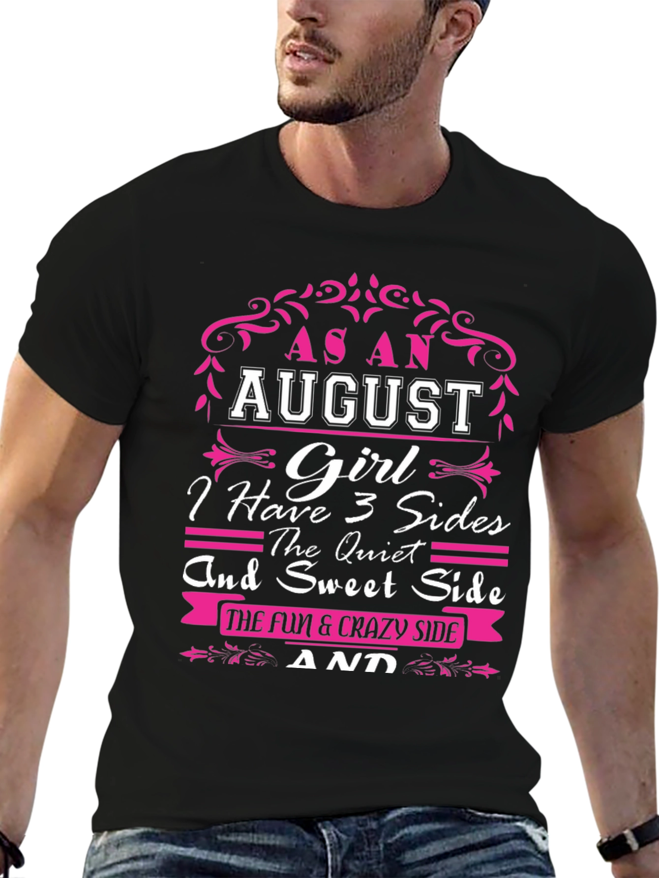 August Girl T-Shirt - 3 Sides
