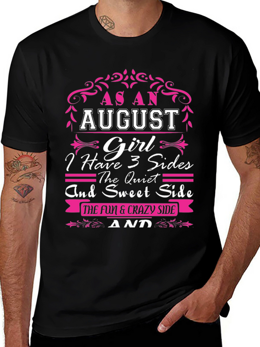 August Girl T-Shirt - 3 Sides