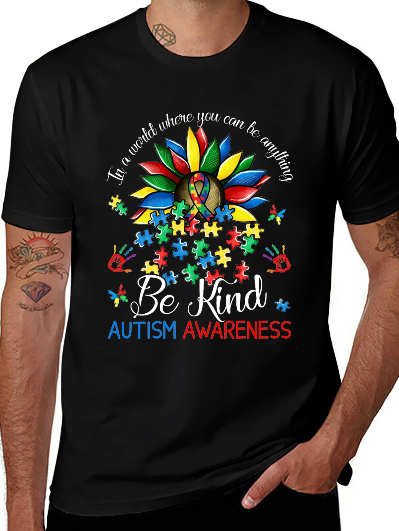 Autism Awareness Sunflower T-Shirt