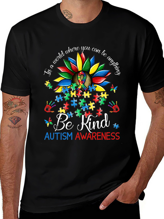 Autism Awareness Sunflower T-Shirt