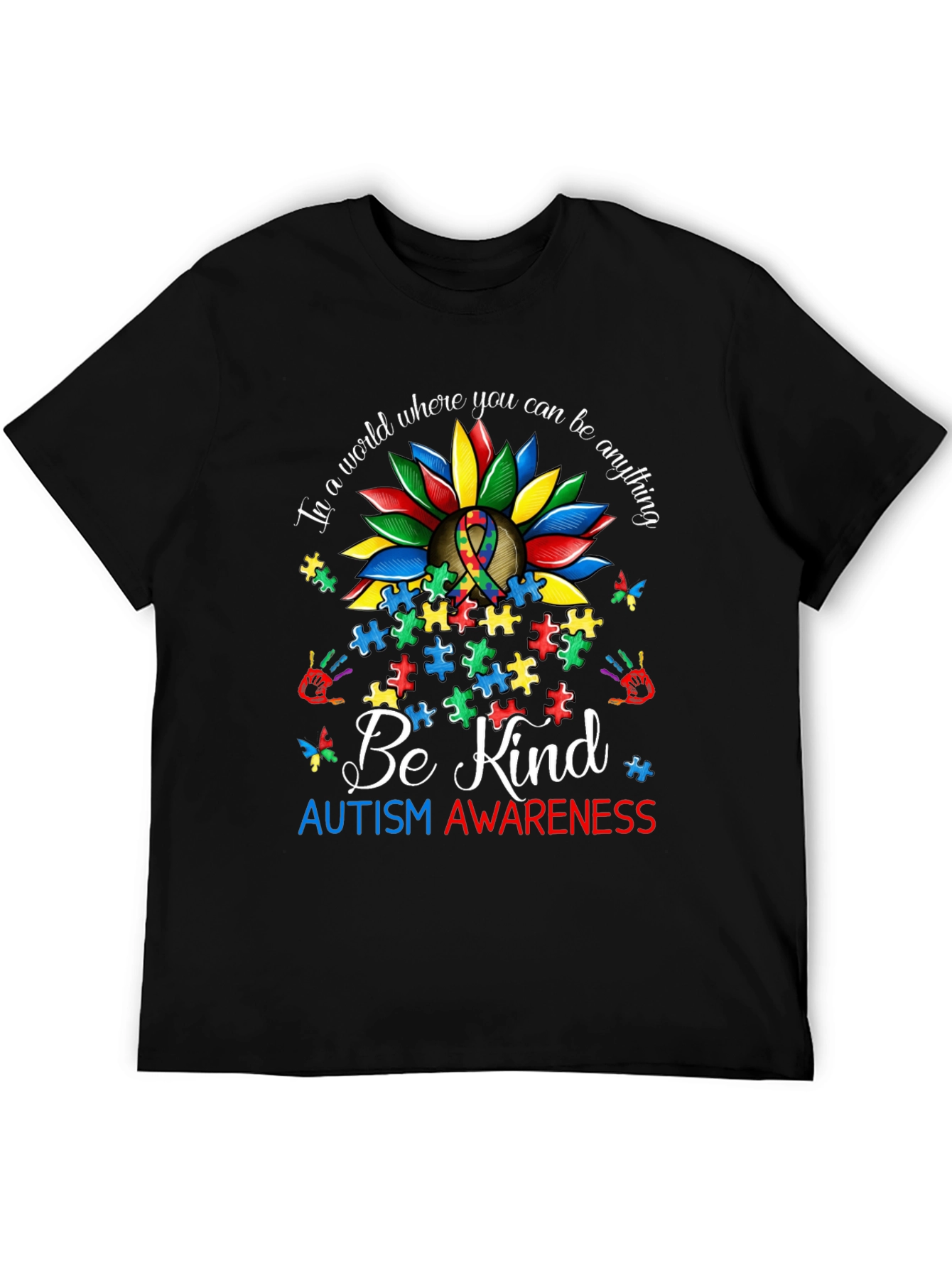 Autism Awareness Sunflower T-Shirt