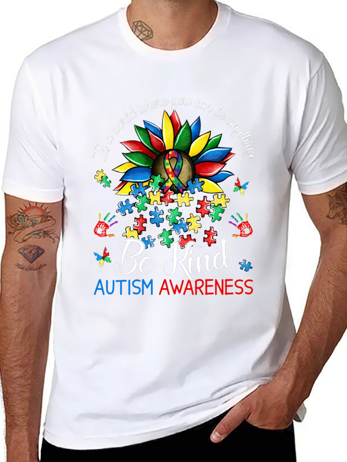 Autism Awareness Sunflower T-Shirt