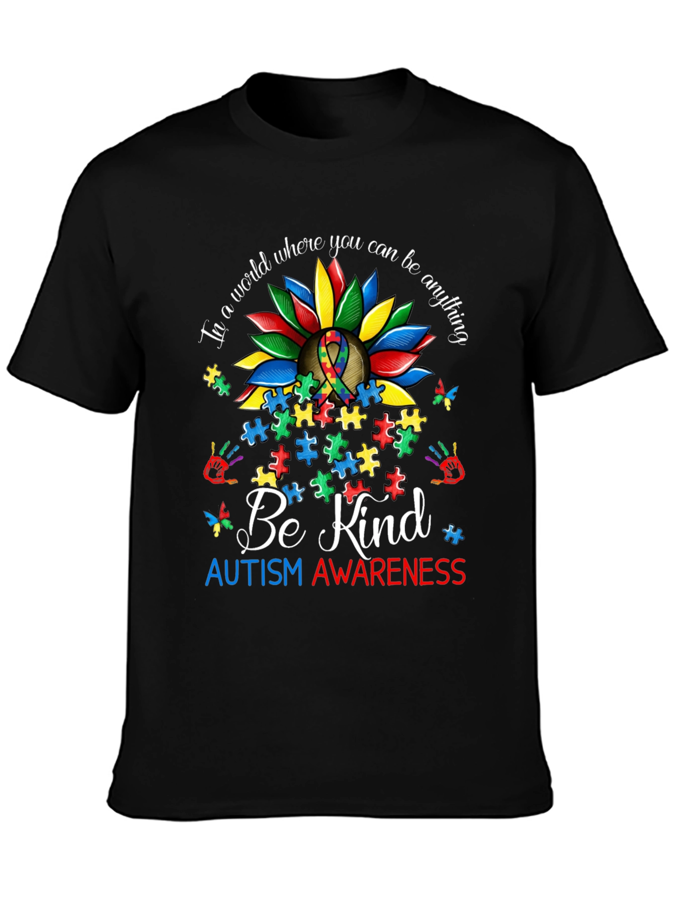 Autism Awareness Sunflower T-Shirt