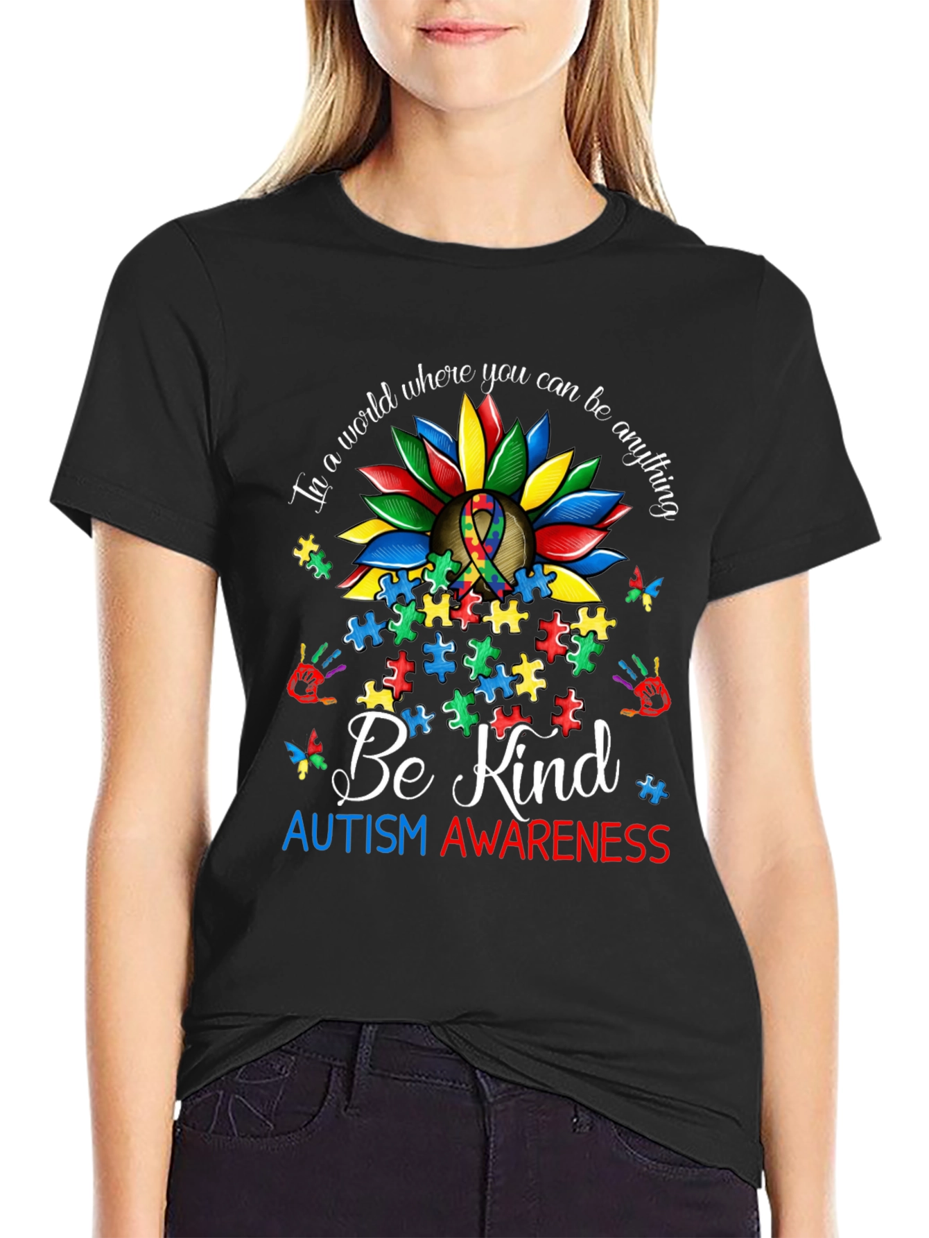 Autism Awareness Sunflower T-Shirt