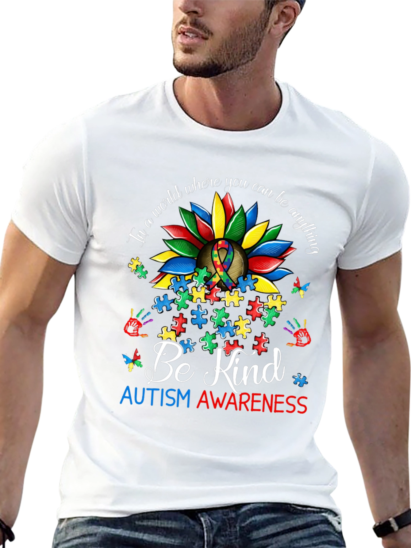 Autism Awareness Sunflower T-Shirt