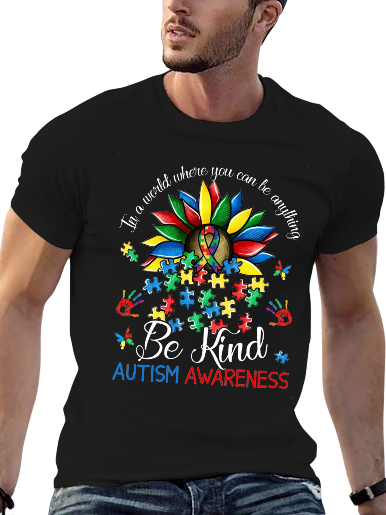 Autism Awareness Sunflower T-Shirt