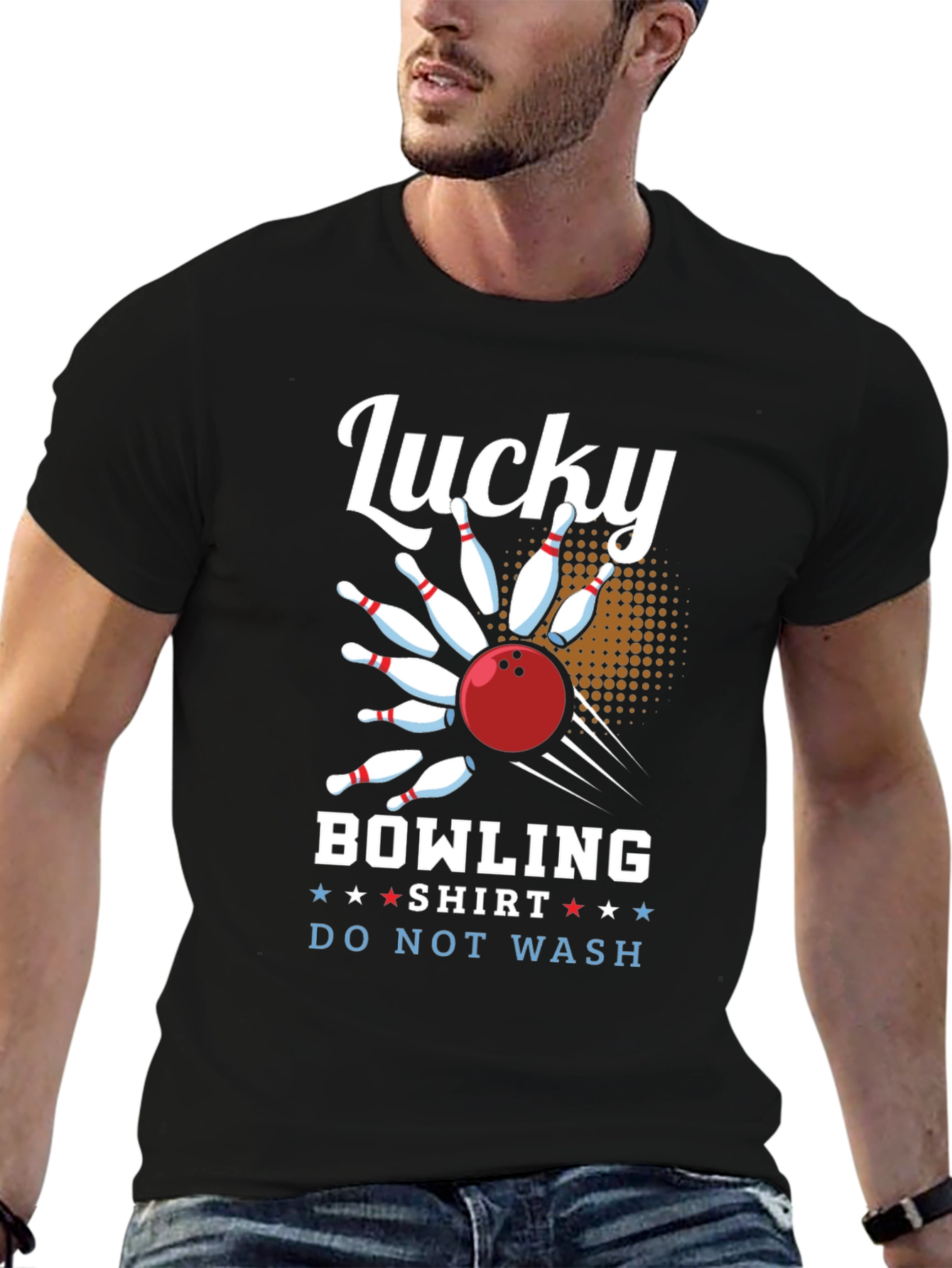 Lucky Bowling Shirt - Do Not Wash Funny Tee