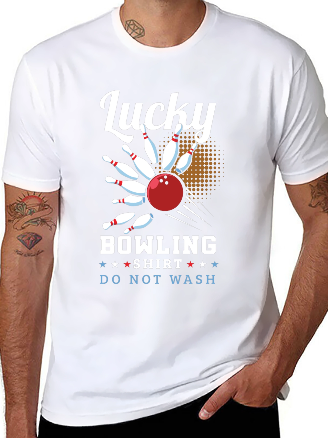 Lucky Bowling Shirt - Do Not Wash Funny Tee