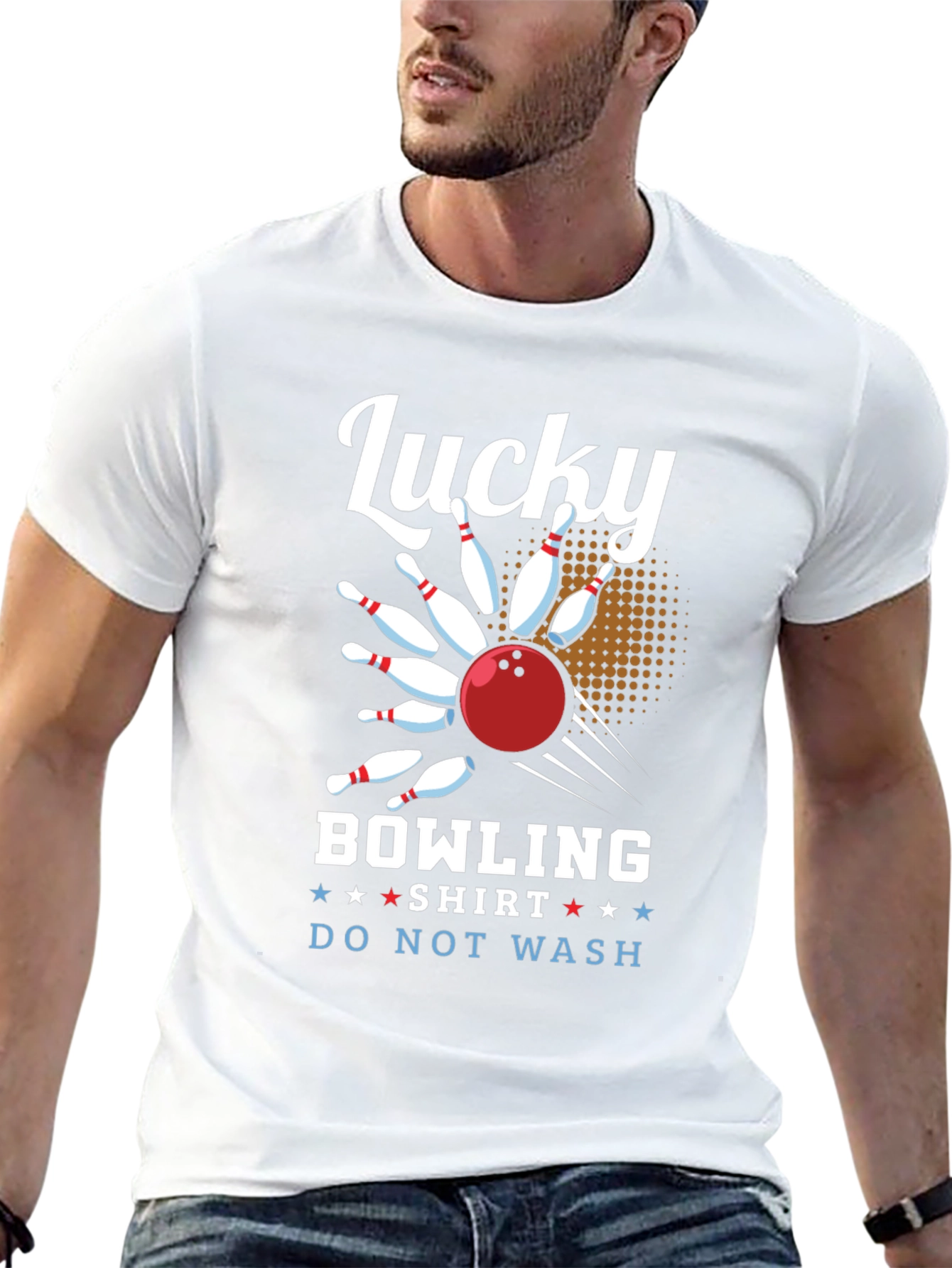 Lucky Bowling Shirt - Do Not Wash Funny Tee