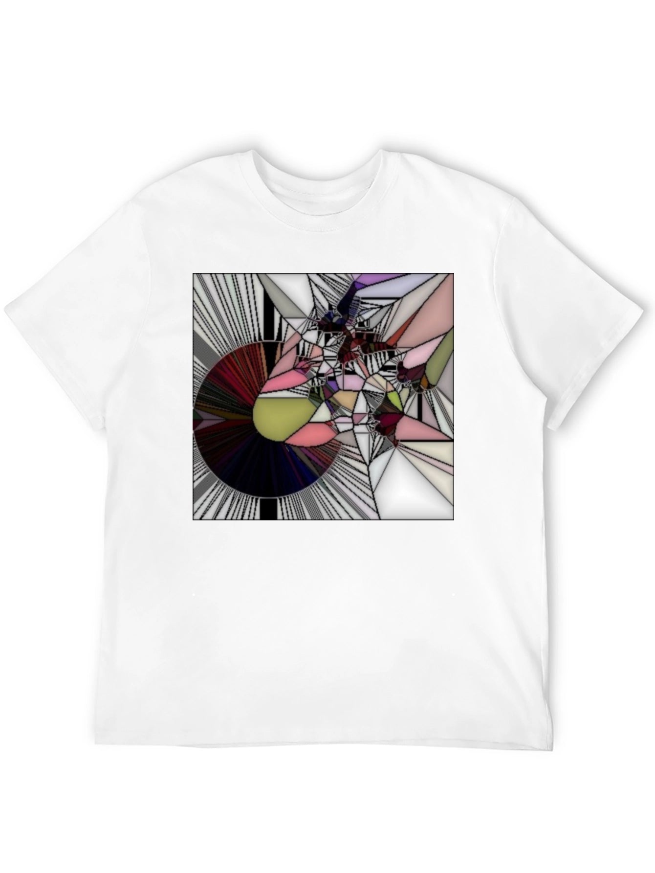 Abstract Graphic Tee - Modern Geometric Design