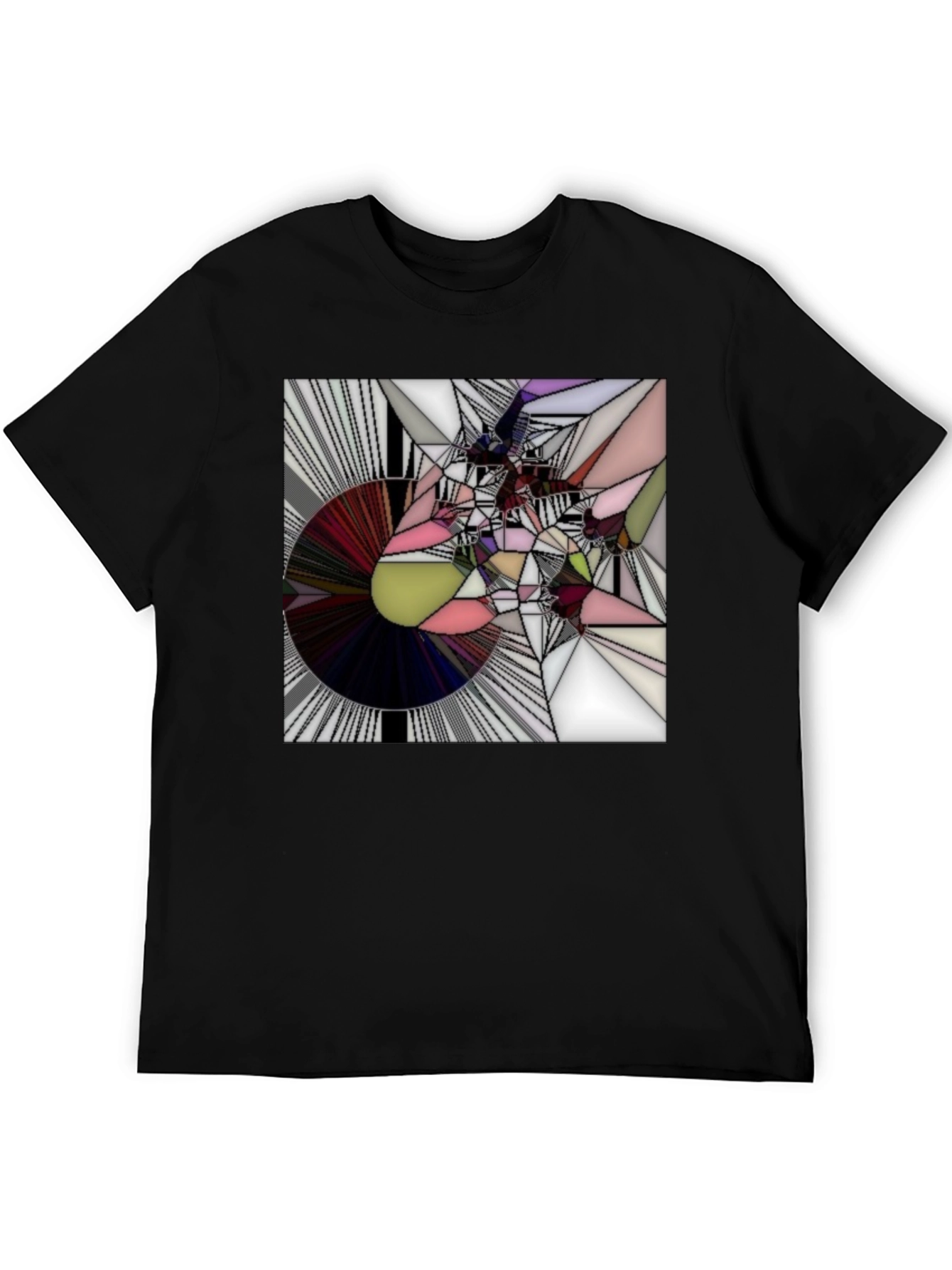 Abstract Graphic Tee - Modern Geometric Design