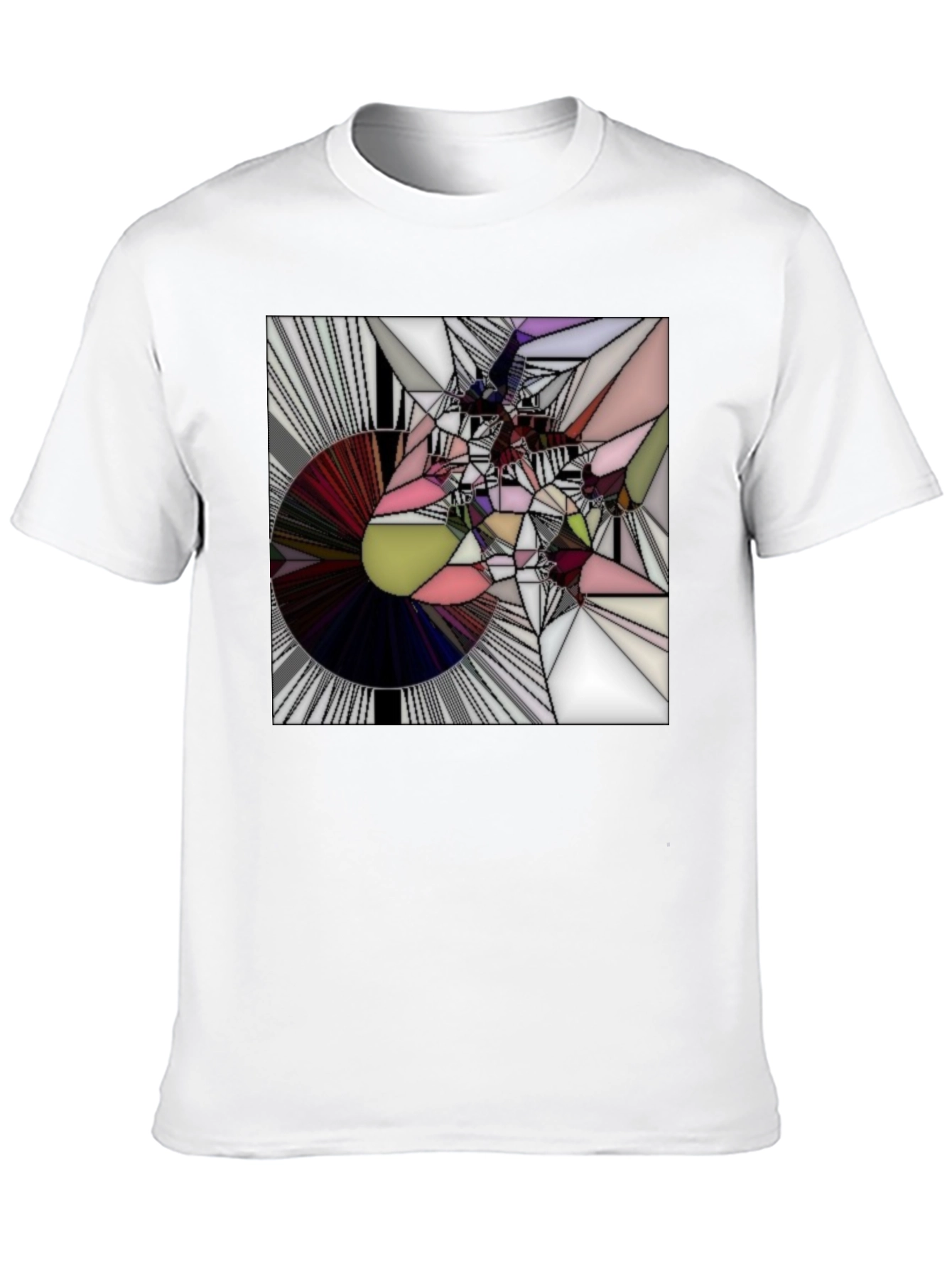 Abstract Graphic Tee - Modern Geometric Design