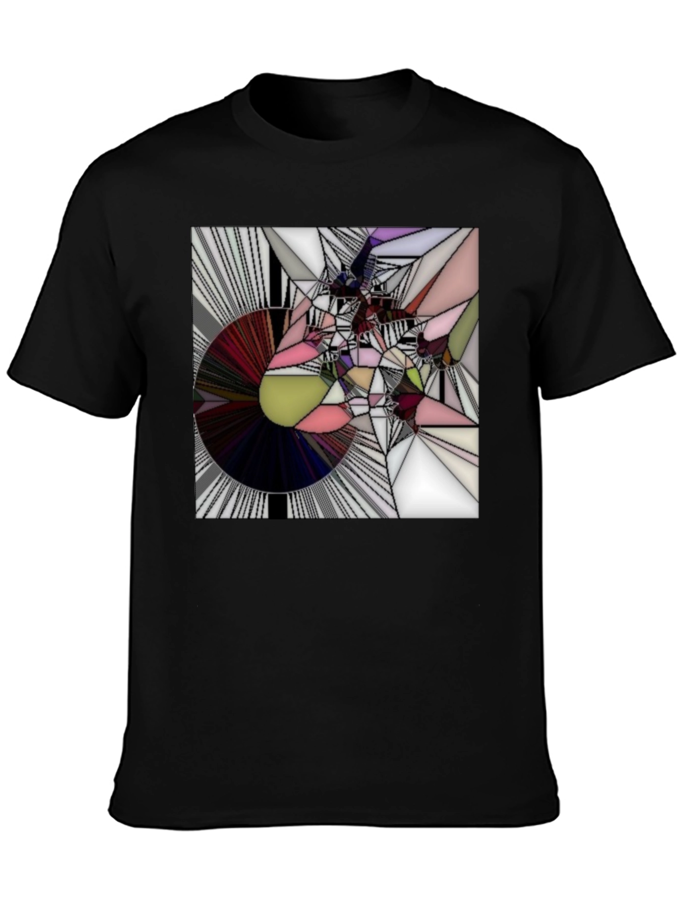 Abstract Graphic Tee - Modern Geometric Design