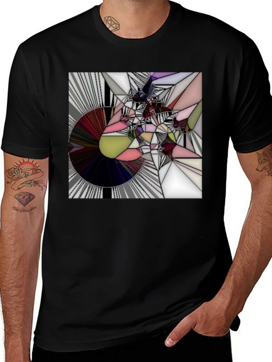 Abstract Graphic Tee - Modern Geometric Design