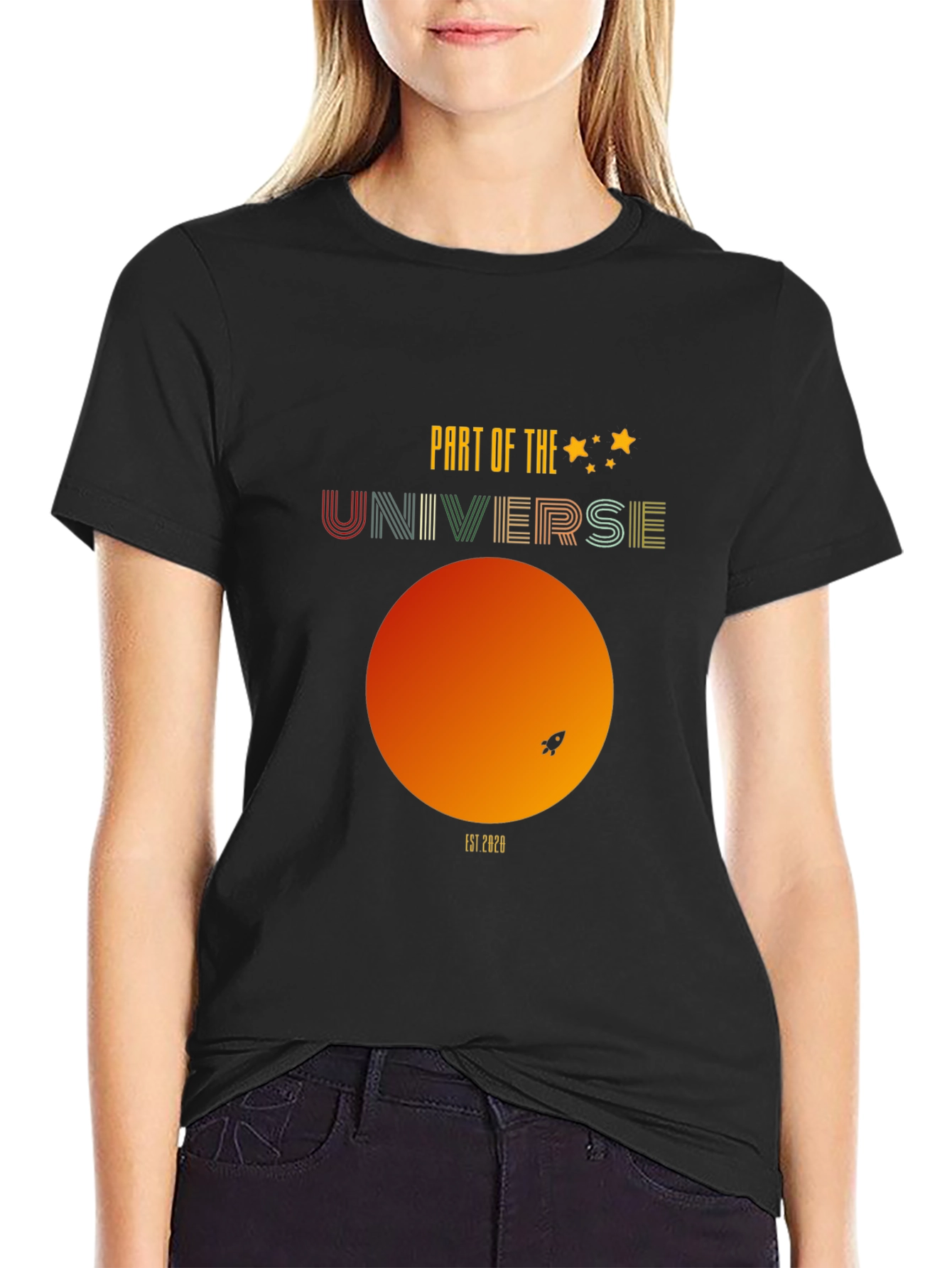 Universe Graphic Tee - Retro Space T-Shirt