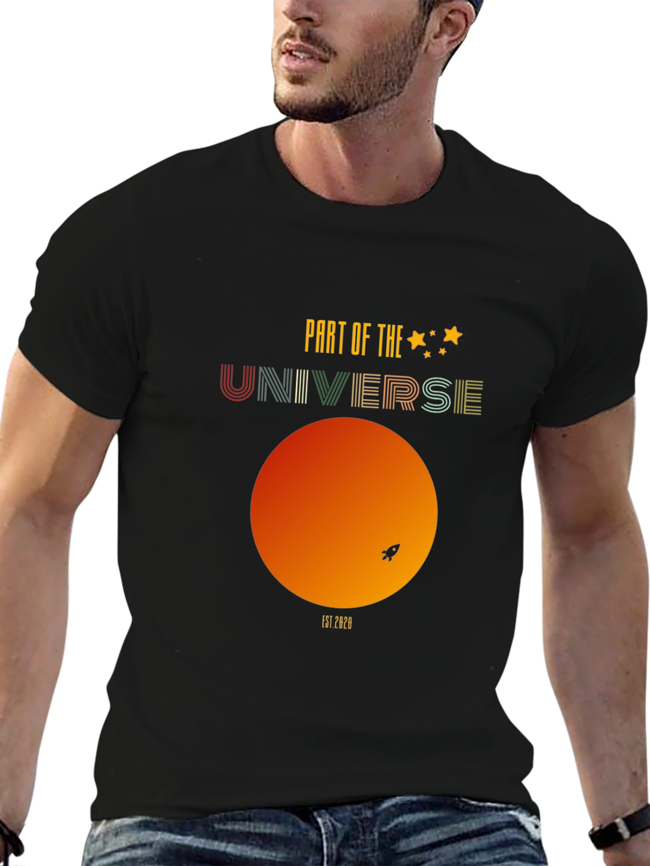 Universe Graphic Tee - Retro Space T-Shirt
