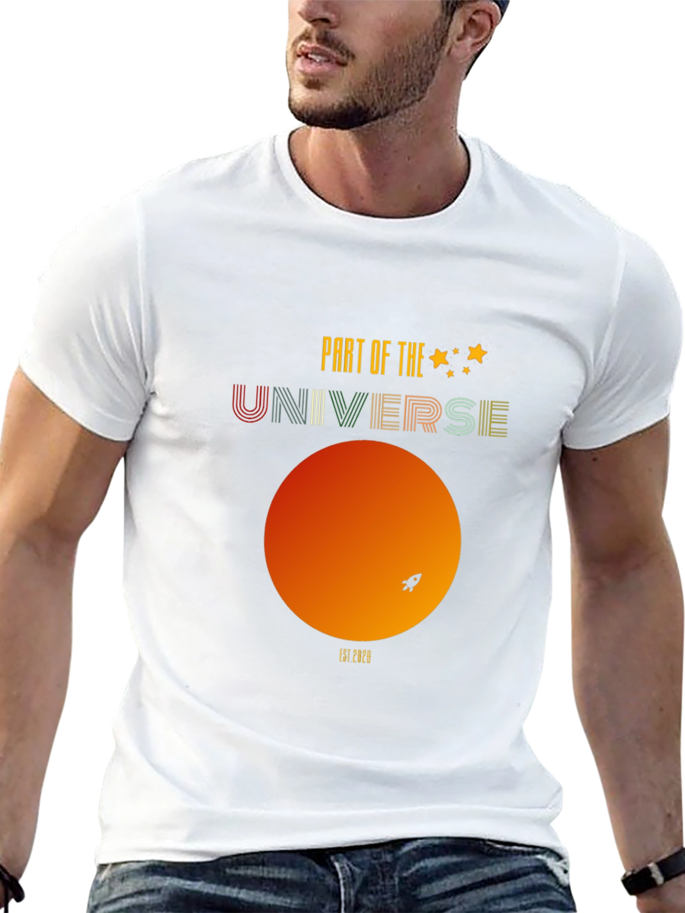 Universe Graphic Tee - Retro Space T-Shirt