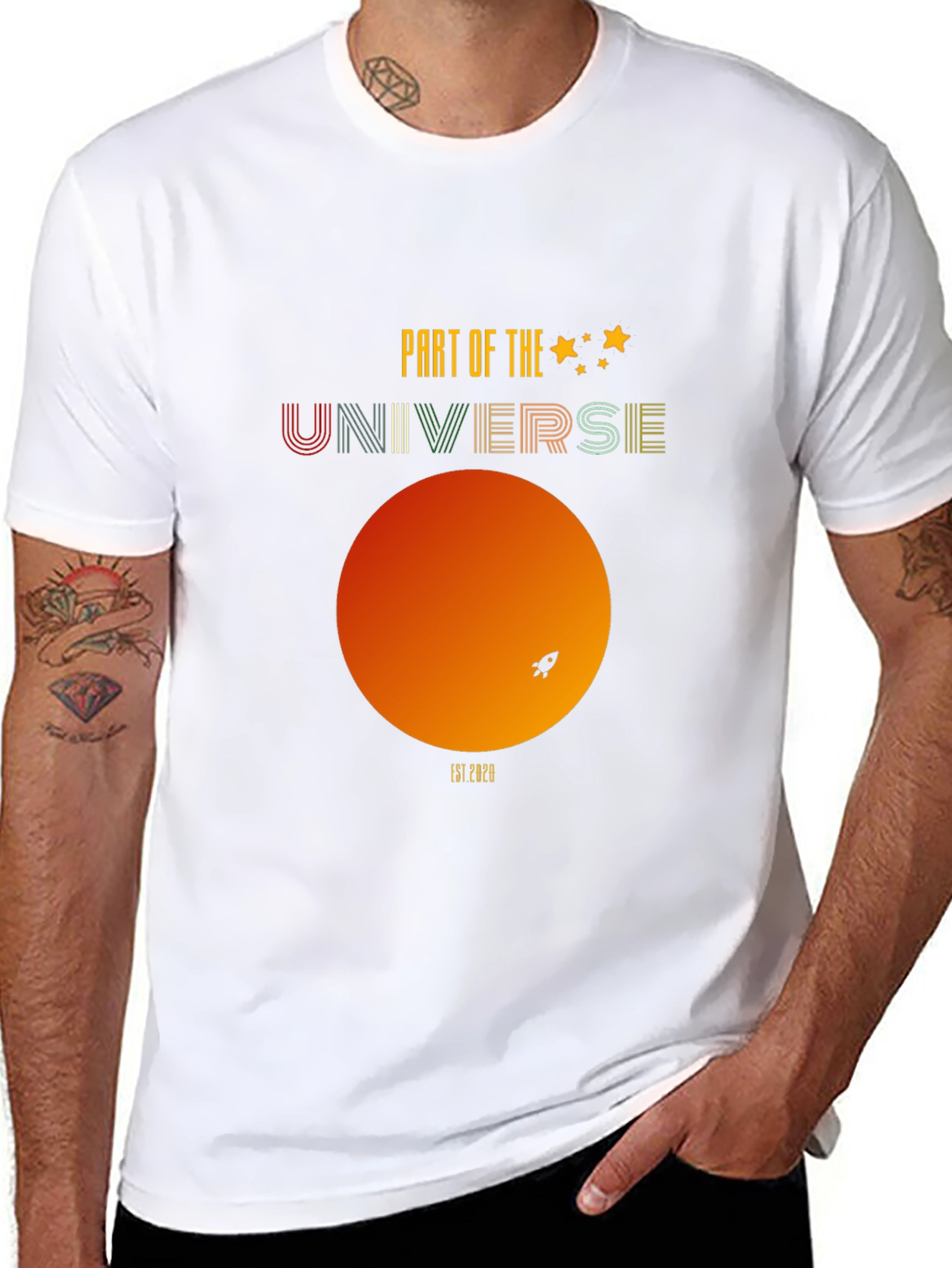 Universe Graphic Tee - Retro Space T-Shirt