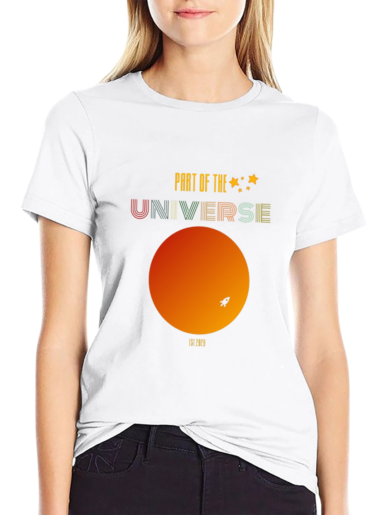 Universe Graphic Tee - Retro Space T-Shirt