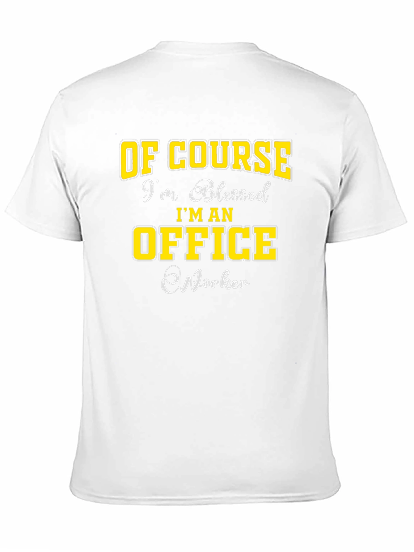 Blessed Office Worker Black Graphic Tee