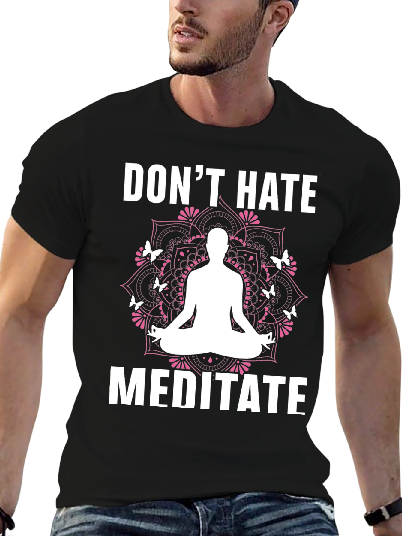 Dont Hate Meditate Graphic Tee