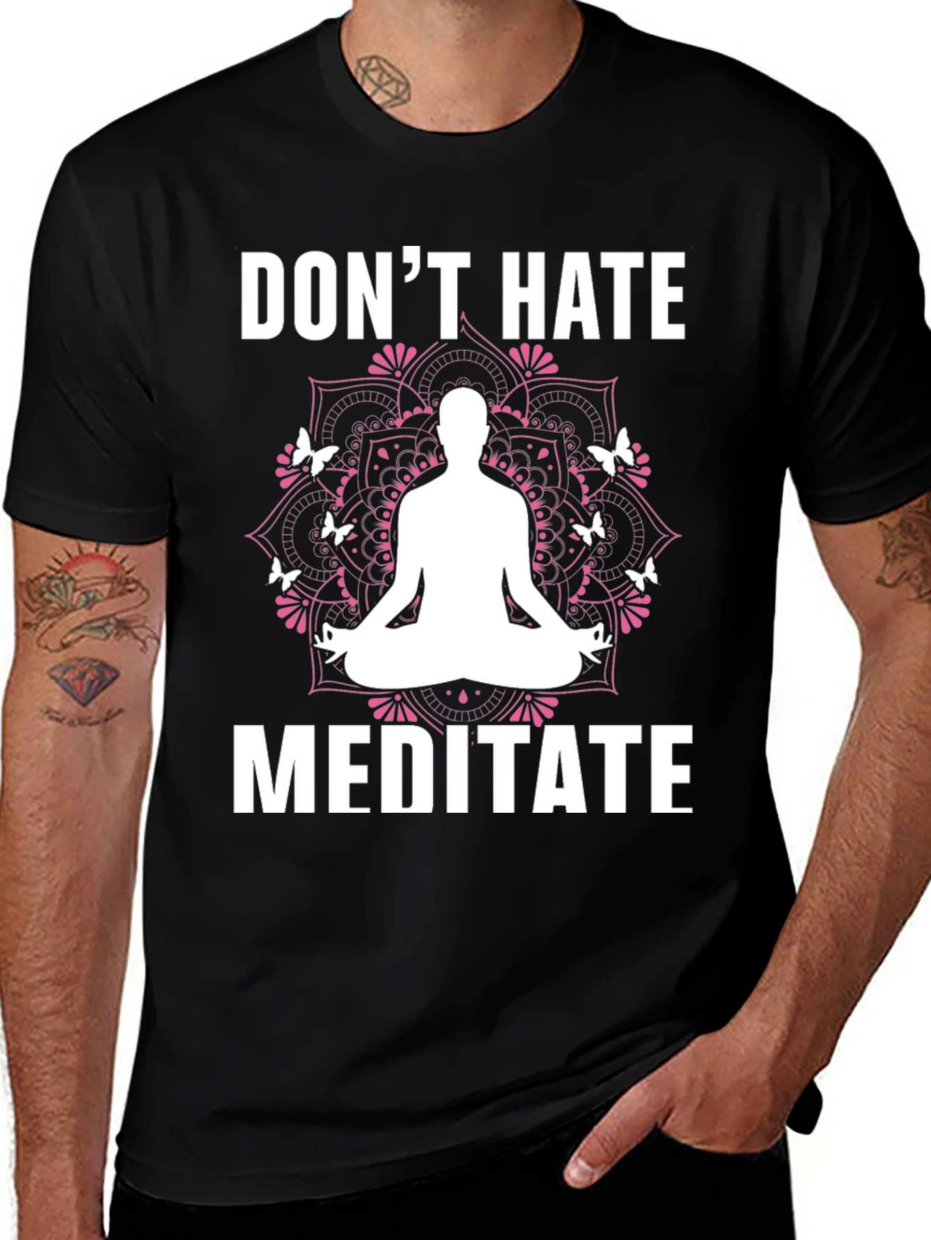 Dont Hate Meditate Graphic Tee