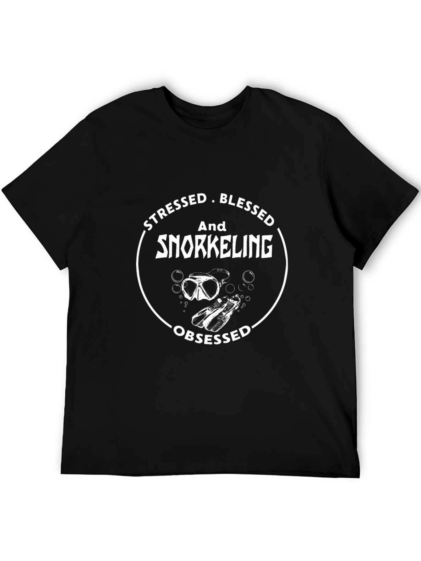Stressed Blessed Snorkeling Obsessed T-Shirt